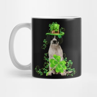 Lucky English Springer Spaniel Shamrock St Patrick's Day Mug